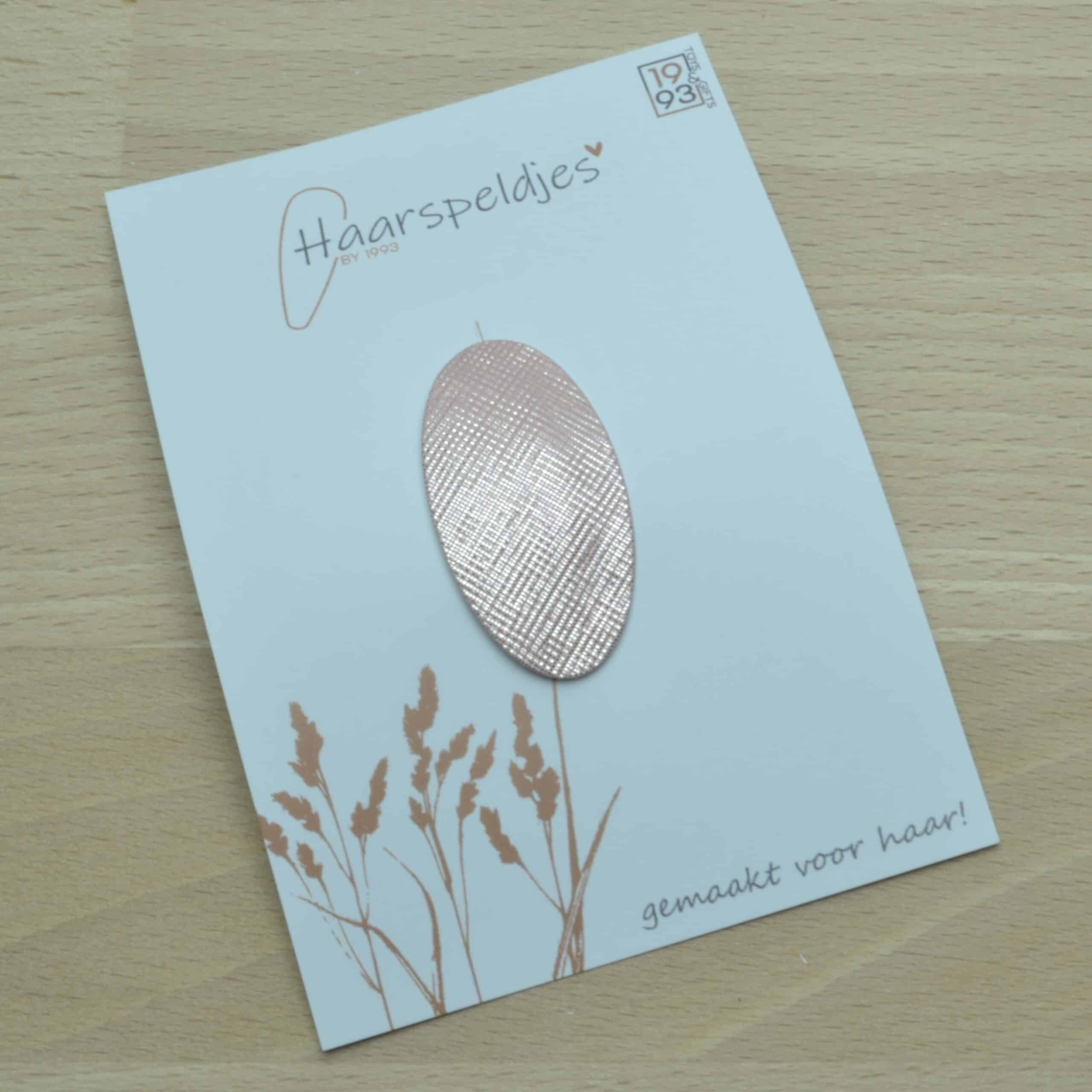 Metallic roze antislip haarspeldje